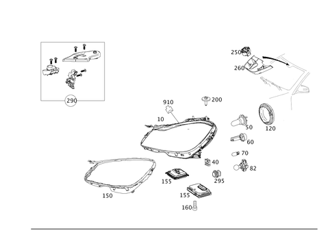Front Illumination for 2008 Mercedes-Benz C350 #0