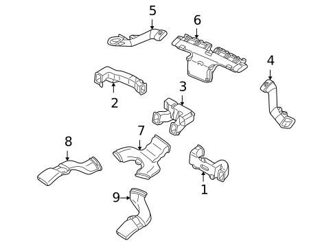 Ducts for 2000 Mazda MPV #0