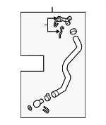 8W0122101BH - Belts &amp; Cooling: Radiator Coolant Hose for Audi Image