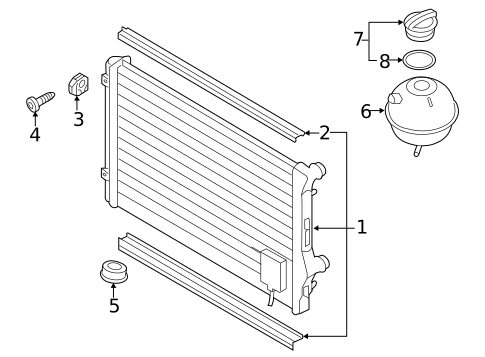 Radiator & Components for 2010 Volkswagen GTI #1