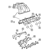 53013533AA - Engine 2.4L Four Cylinder: Throttle Body To Intake Gasket for Mopar Image