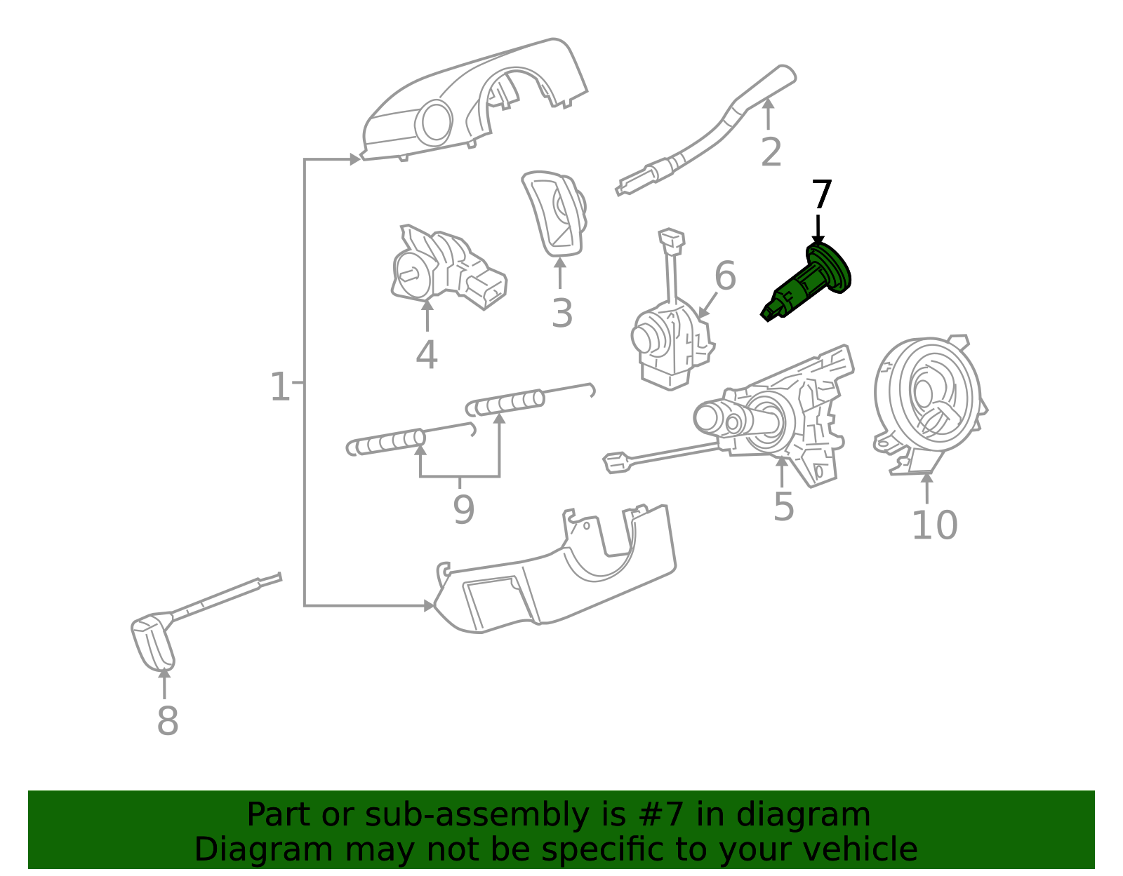 thumbnail image 2 of Brand New GM Ignition Lock Cylinder With 2 Original Logo Keys – Direct Fit For Chevrolet 2 of 3