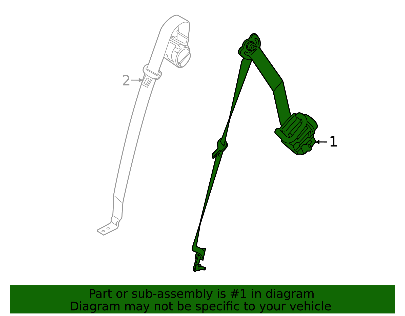 Lap & Shoulder Belt - BMW (72117941625)