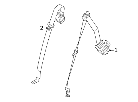 Second Row Seat Belts for 2025 BMW X5 #0