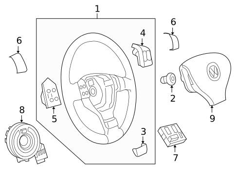 Steering Wheel & Trim for 2010 Volkswagen Jetta #0