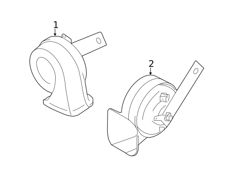 Horn for 2020 Nissan Rogue #0
