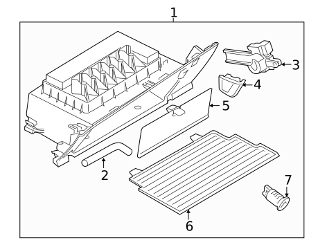 Glove Box for 2019 BMW X1 #0