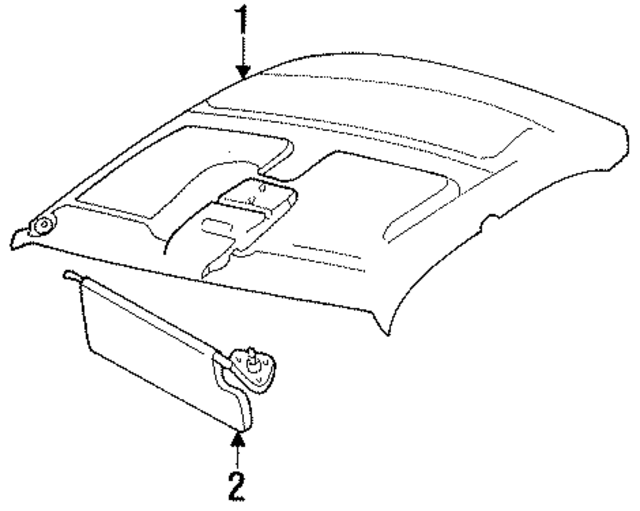 FH70PF1 - Body: Headliner for Mopar Image