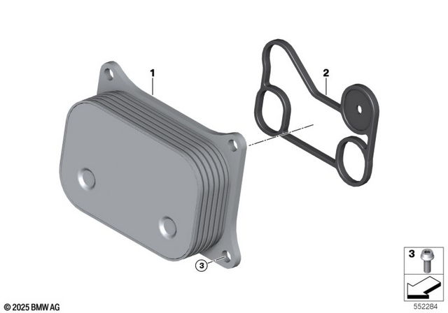 11448569674 - : Oil-To-Water Heat Exchanger for BMW-Motorrad Image