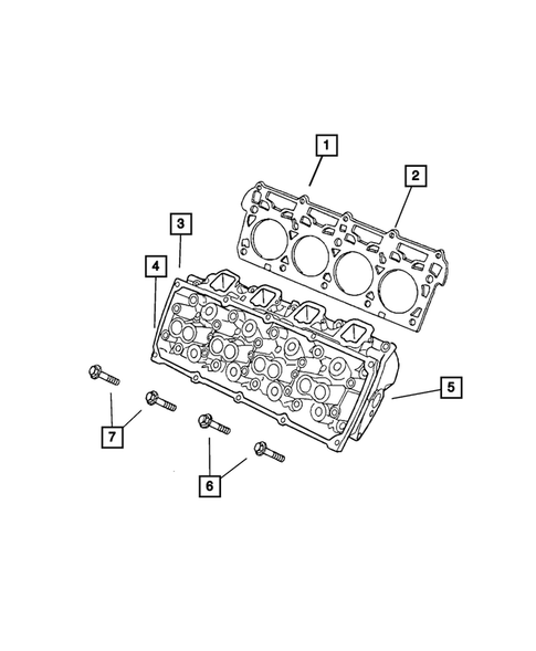 Cylinder Head for 2008 Chrysler Aspen #0