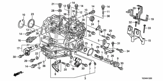 MT Transmission Case (V6) for 2011 Honda Accord #0