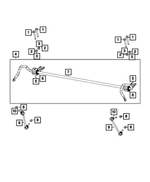 68431827AC - : Rear Suspension Stabilizer Bar for Mopar Image