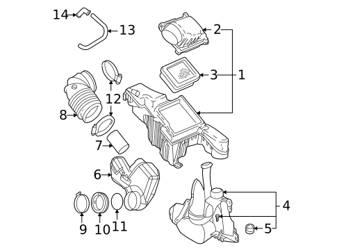 Air Intake for 1995 Pontiac Sunfire #0