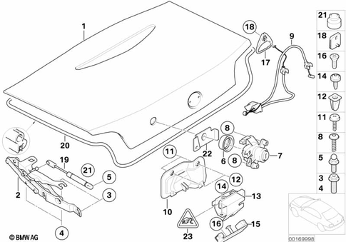 Trunk Lid for 2003 BMW Z4 2.5i #0