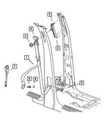 5HG331L8AE - : Front Outer Seat Belt, Left for Mopar Image