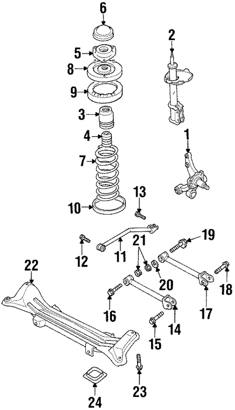Rear Suspension for 1999 Suzuki Esteem #0