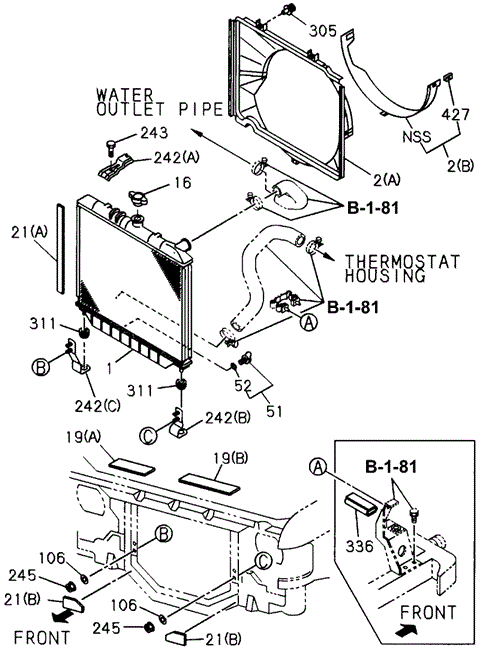 Radiator (1) for 1995 Honda Passport #0