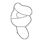 9046711089A0 - Body: Finish Plate Clip for Lexus: RX300, RX330, RX350, RX400h Image