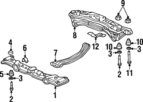 Suspension Mounting for 1997 Acura CL #0