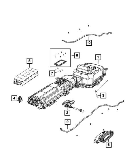 Battery, Battery Tray and Cables for 2021 Jeep Renegade #2