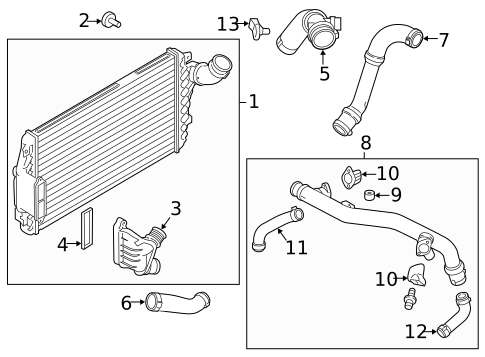 Intercooler for 2010 Ford Flex #0