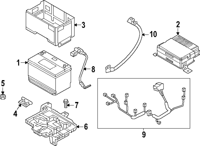 37150P6000 - : Battery Tray for Hyundai Image