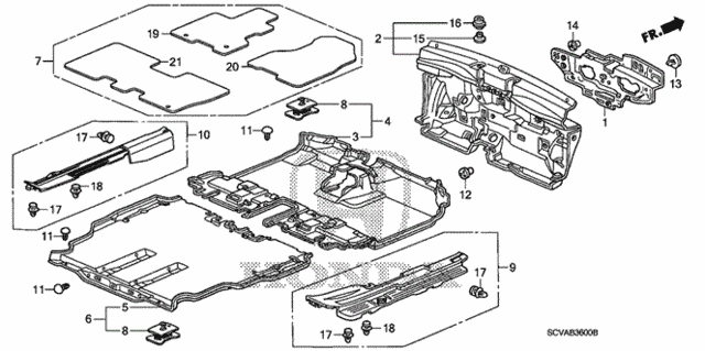 Floor Mat for 2008 Honda Element #0