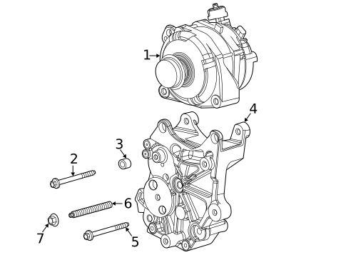 Alternator for 2025 Chevrolet Silverado 2500 HD #6