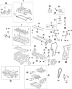 151155A2A01 - Engine: Shaft Bearings for Acura Image