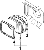 176941007A - Electrical: Headlamp Assembly for Volkswagen: Golf Image