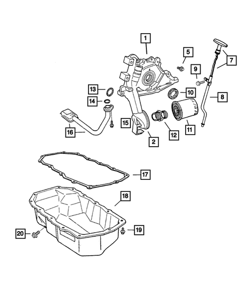 Lubrification du moteur pour 2006 Jeep Wrangler #0