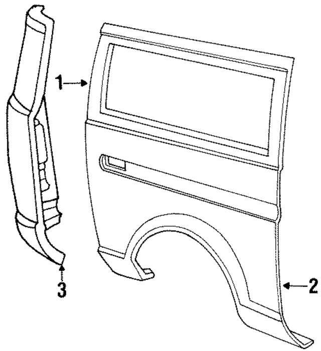 E7UZ15278A92A - Body: Upper Panel for Ford: E-150 Econoline, E-150 Econoline Club Wagon, E-250 Econoline, E-250 Econoline Club Wagon, E-350 Econoline, E-350 Econoline Club Wagon Image