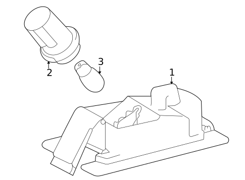 License Lamps for 2002 Toyota MR2 Spyder #0