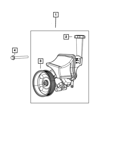 Power Steering Pump and Reservoir for 2019 Dodge Charger #0