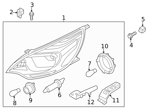 Bulbs - Chassis for 2015 Kia Rio #3