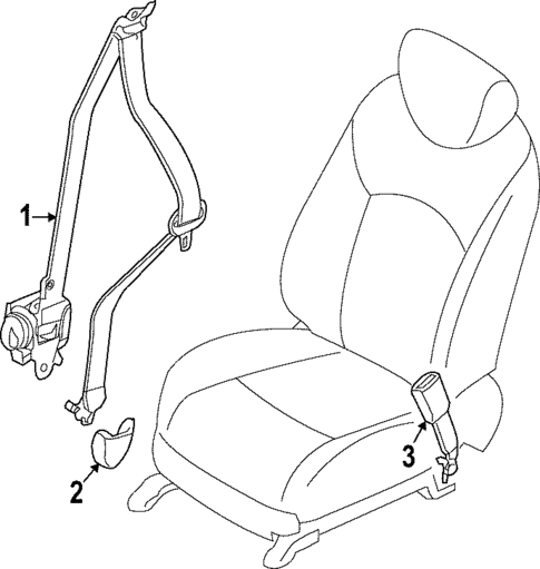 Seat Belt for 2025 Nissan Pathfinder #1