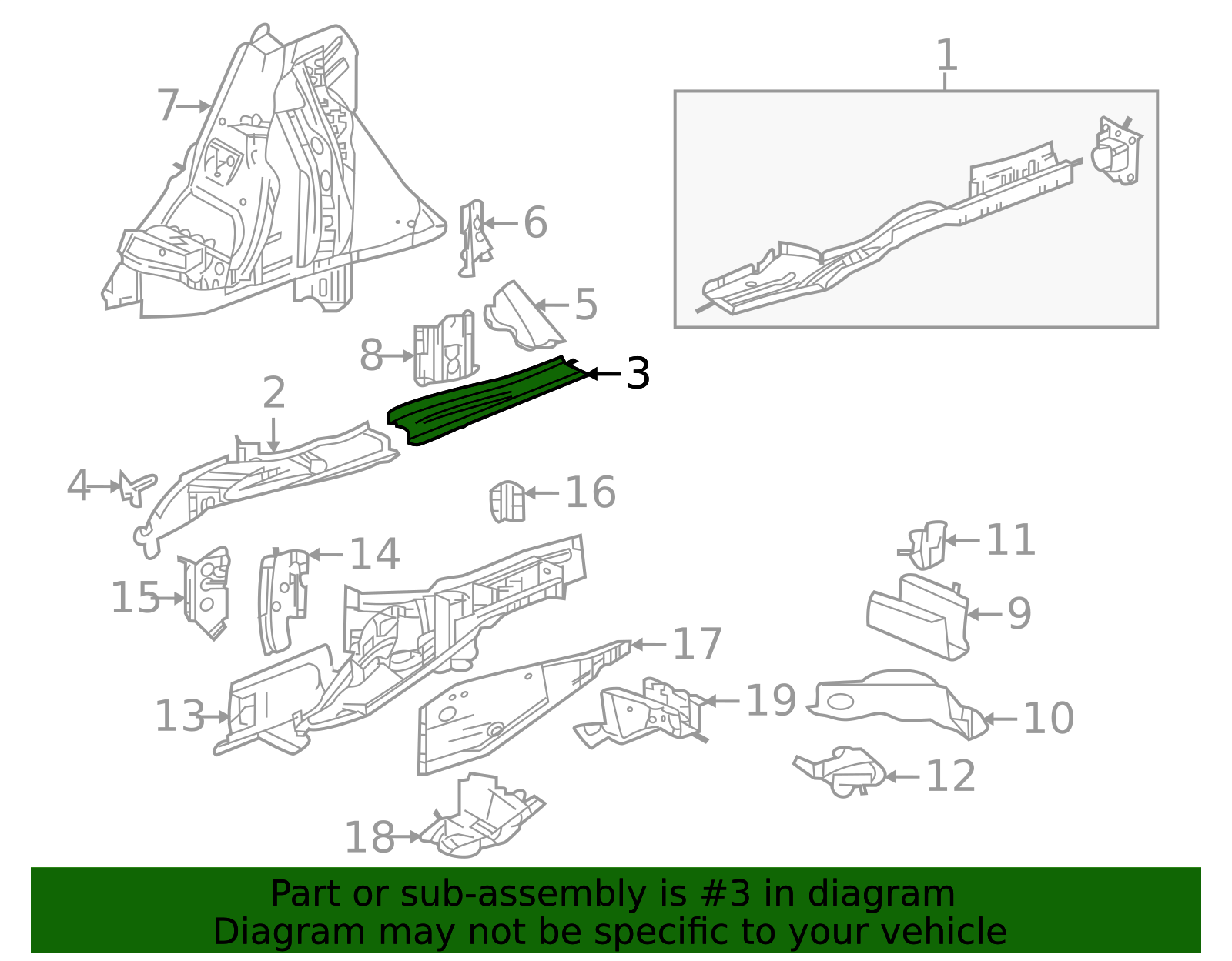 2024-2026 Buick Envision Rail Support 26390953 | OEM Parts Online