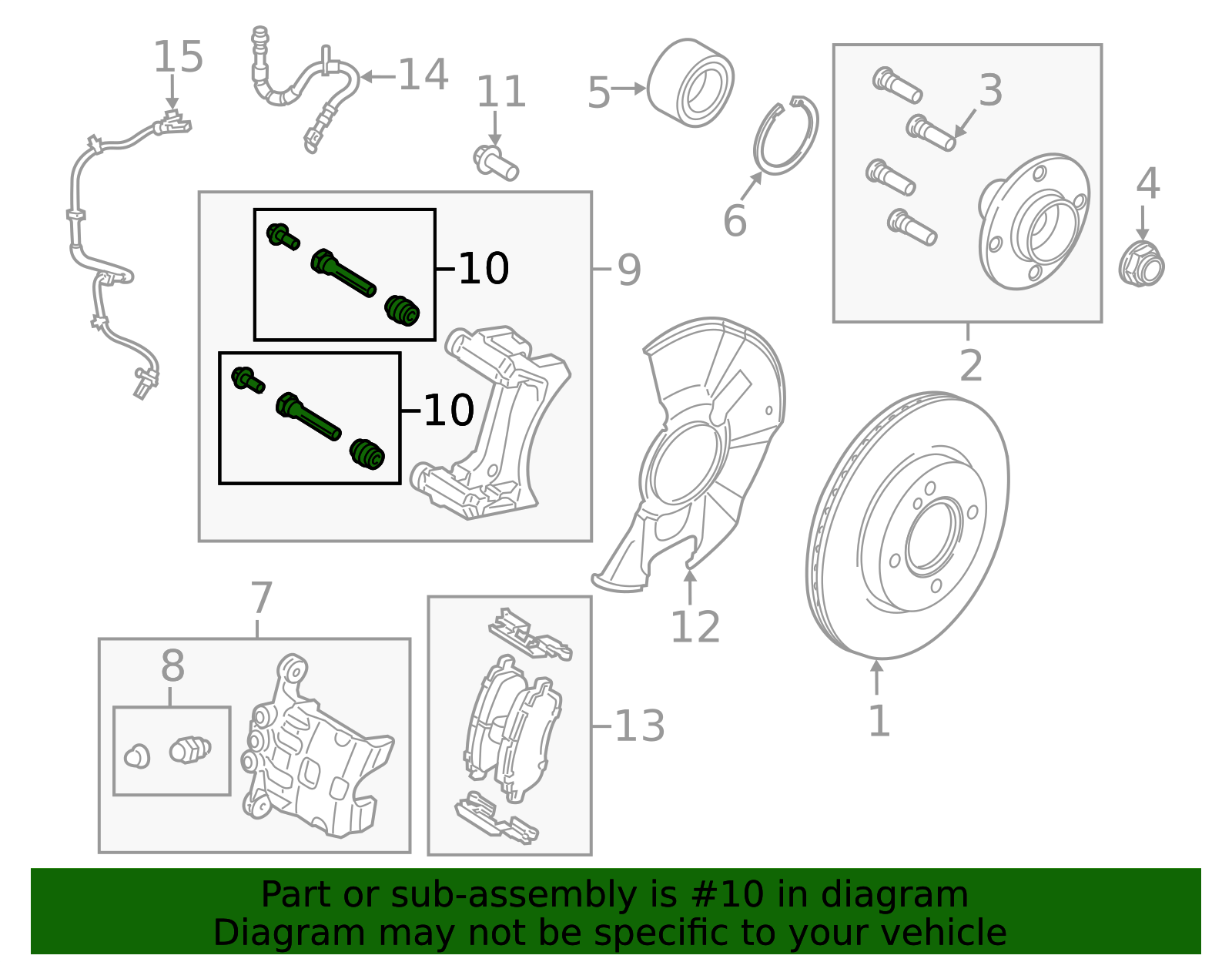 AY1Z-2C150-A - High-Quality Caliper Support Retainer Kit for 2014-2015 ...