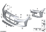 51115A0F338 - : Trim Cover, Bumper, Primed, Front for BMW Image