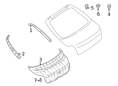 Interior Trim for 2003 Kia Spectra #0