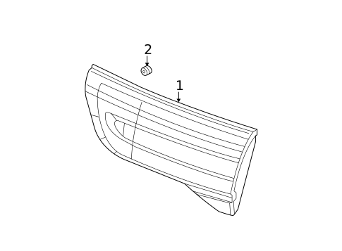 Tail Lamps for 2013 Lincoln MKX #1