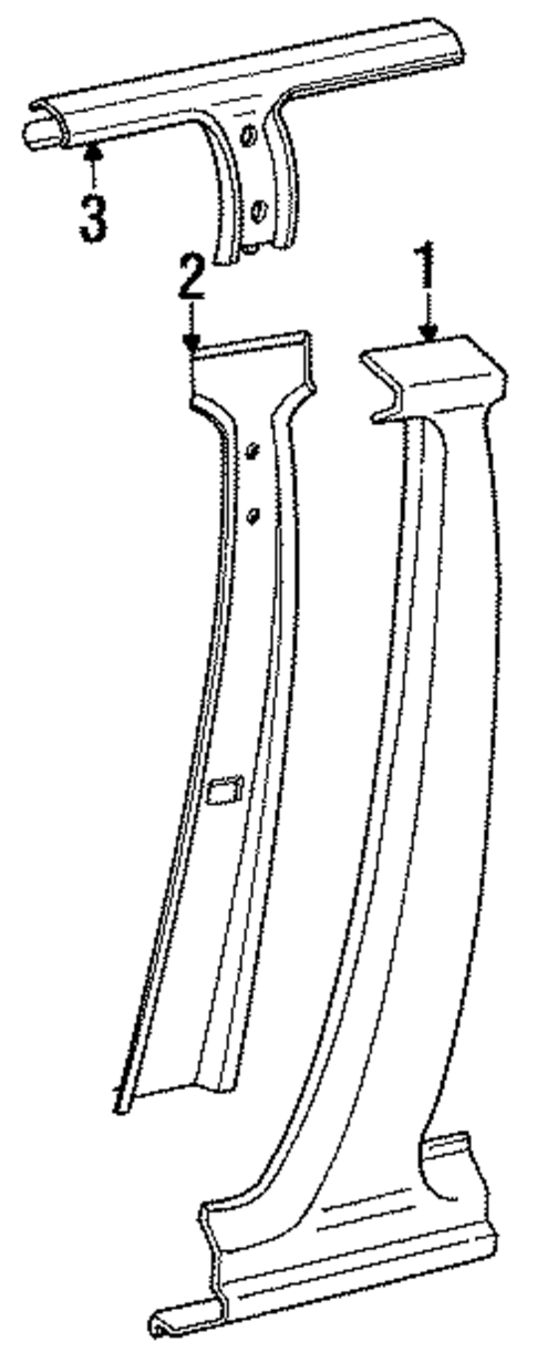 Center Pillar for 1987 Chevrolet Spectrum #0