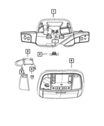 1VS291U5AF - Interior Trim: Overhead Console for Mopar Image