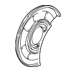 34211158992 - Brakes: Splash Shield for BMW: 318i, 318is, 323Ci, 323i, 323is, 325Ci, 325i, 325is, 328Ci, 328i, 328is, Z4 Image