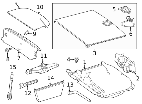 Interior Trim - Rear Body for 2016 Mercedes-Benz GLA250 #0