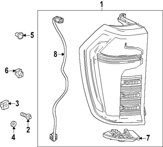 85746241 - Electrical: Tail Lamp for GM Image