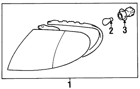 Signal Lamps for 1996 Hyundai Elantra #0