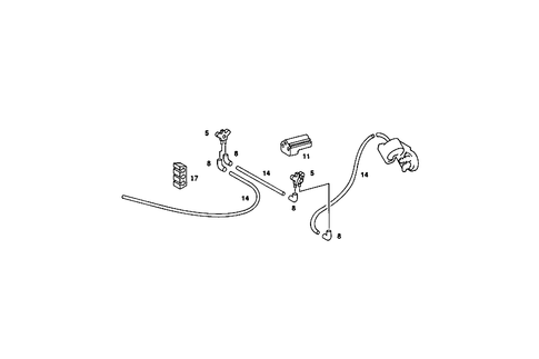 Heating/Air-Conditioner Vacuum Parts for 1989 Mercedes-Benz 560SL #0
