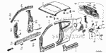 63235T3LA01 - Body/Air Conditioning: SEPARATOR, R. CENTER PILLAR (INSIDE) for Honda Image