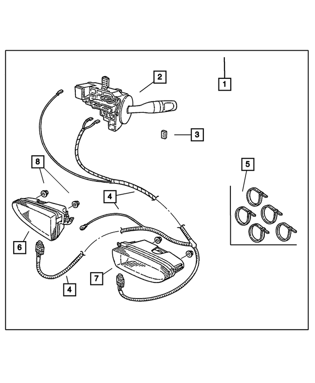 5073049AC - Mopar Accessories - Component Parts: Multifunction Switch for Mopar Image